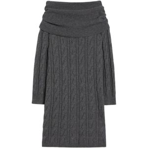 Max Mara Studio, Dames, Jurken, Grijs, Maat: XS