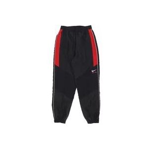 Nike Sportswear Air Woven Broek Zwart/Rood , Black , Heren , Maat: XL
