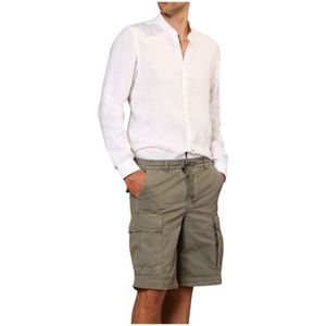 Mason's, Heren, Overhemden, Wit, Maat: S Linnen,