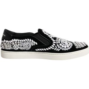 Dolce & Gabbana, Heren, Schoenen, Zwart, Maat: 41 EU Katoen,