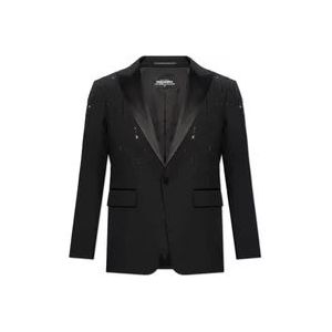 Dsquared2 Pailletten blazer , Black , Heren , Maat: XL