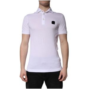 Dolce & Gabbana - Short Sleeve Polo T-shirt - Wit