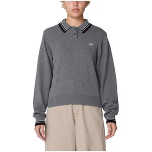 Obey, Dames, Truien, Grijs, Maat: XS Katoen,