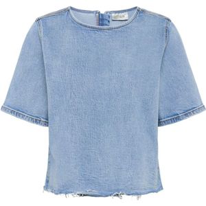 My Essential Wardrobe, Dames, Blouses & Shirts, Blauw, Maat: M