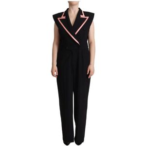 Dolce & Gabbana, Dames, Jumpsuits & Playsuits, Zwart, Maat: S Wol,