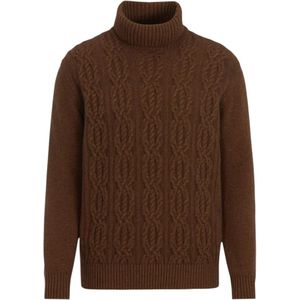 Oscar Jacobson, Heren, Truien, Bruin, Maat: M Wol,