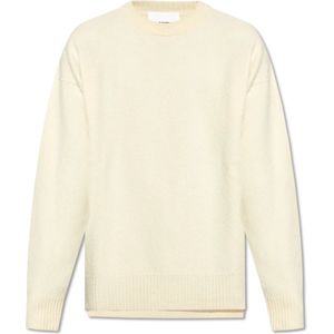 Jil Sander, Heren, Truien, Beige, Maat: M Wol,