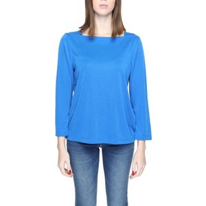 Street One - Modal T-shirt met Lange Mouwen - Blauw - Dames