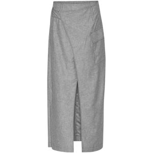 Remain Birger Christensen, Dames, Rokken, Grijs, Maat: XS Katoen,
