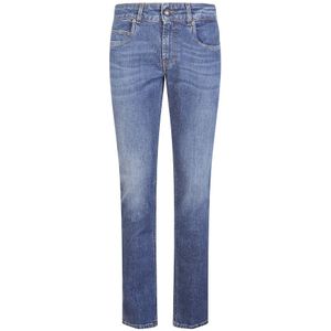Fay, Heren, Jeans, Blauw, Maat: W38 Denim,
