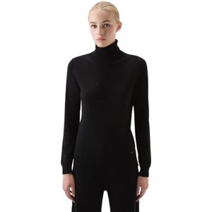 Woolrich, Dames, Truien, Zwart, Maat: S Jersey,