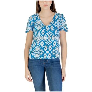 Vero Moda, Dames, Blouses & Shirts, Blauw, Maat: XL Viscose,