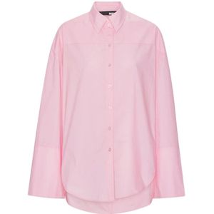 Rotate Birger Christensen, Dames, Blouses & Shirts, Roze, Maat: M Katoen,