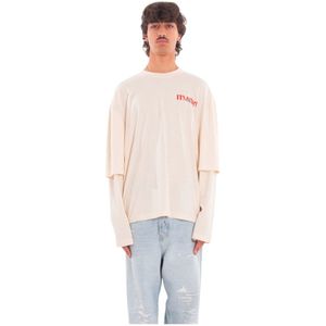 Market, Heren, Tops, Wit, Maat: M