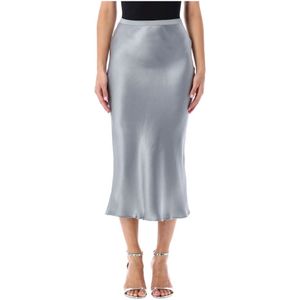 Anine Bing, Dames, Rokken, Grijs, Maat: M Zijde,