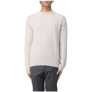 Agnona, Heren, Truien, Beige, Maat: L Kasjmier,