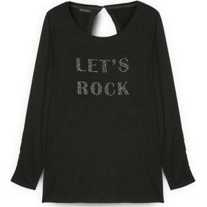 Fiorella Rubino, Dames, Blouses & Shirts, Zwart, Maat: XS Jersey,