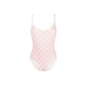 Moncler Roze zee kleding met logo print , Pink , Dames , Maat: XS