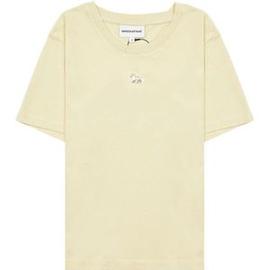 Maison Kitsuné, Dames, Tops, Geel, Maat: XS Katoen,