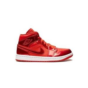 Nike Mid SE Leren Sneakers , Red , Heren , Maat: 43 EU
