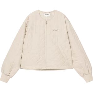 Carhartt Wip, Dames, Jassen, Beige, Maat: S Poliester,