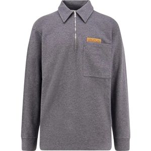 Bottega Veneta, Heren, Tops, Grijs, Maat: M Katoen,