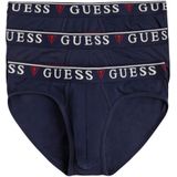 Guess - Logato Slip-On - Schoenen - Blauw - Katoen