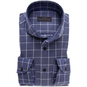 John Miller, Heren, Overhemden, Blauw, Maat: L