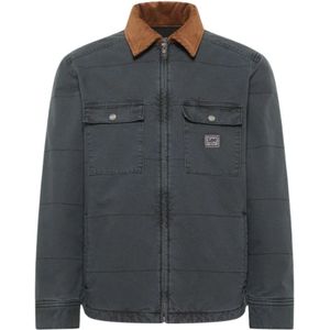 Lee, Heren, Jassen, Grijs, Maat: S Denim,