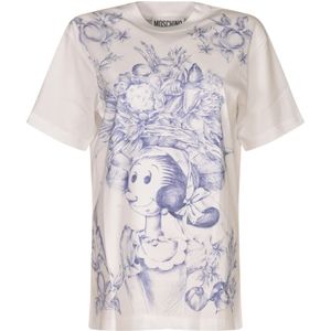 Moschino, Dames, Tops, Veelkleurig, Maat: S