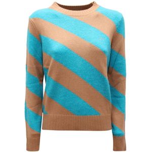 Sun68, Dames, Truien, Veelkleurig, Maat: M Wol,