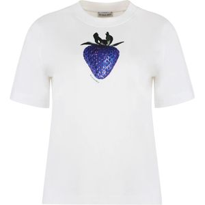 Burberry T-Hemden , White , Dames , Maat: XS