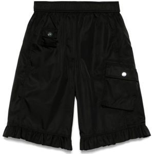 Ganni, Dames, Korte broeken, Zwart, Maat: 2XS Nylon,