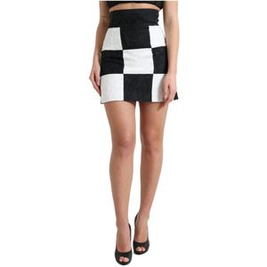Dolce & Gabbana, Dames, Rokken, Zwart, Maat: XS Katoen,