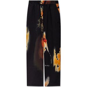 Y-3, Dames, Broeken, Zwart, Maat: S