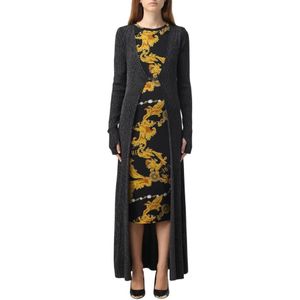 Versace Jeans Couture, Dames, Truien, Grijs, Maat: L