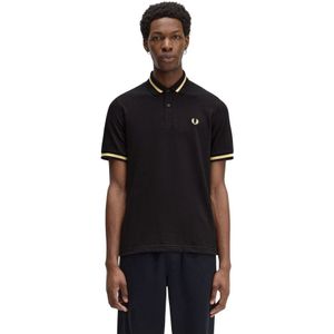 Fred Perry, Heren, Tops, Zwart, Maat: L Katoen,