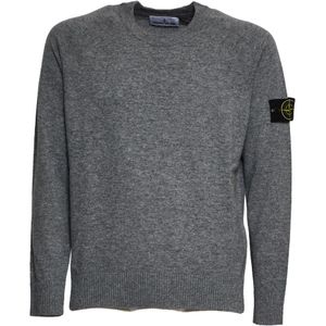 Stone Island, Heren, Truien, Grijs, Maat: L Wol,