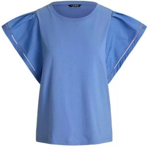 Ralph Lauren - Dames T-shirt - Katoen - Gerimpelde Mouwen