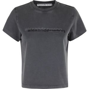 Alexander Wang, Dames, Tops, Grijs, Maat: M Katoen,