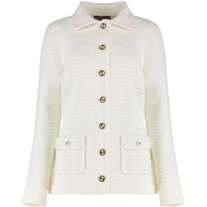 Gucci, Dames, Truien, Wit, Maat: S Katoen,