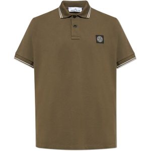 Stone Island, Heren, Tops, Groen, Maat: L Katoen,