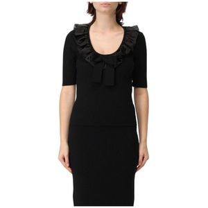 Alessandra Rich, Dames, Tops, Zwart, Maat: XS