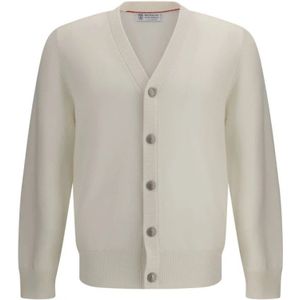 Brunello Cucinelli, Heren, Truien, Beige, Maat: XL Kasjmier,