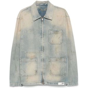 Golden Goose, Heren, Jassen, Blauw, Maat: L Denim,