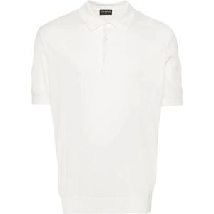 Zegna, Heren, Tops, Wit, Maat: 2XL Katoen,