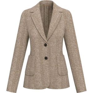 Marella, Dames, Jassen, Beige, Maat: 2XS Leer,