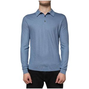 Dolce & Gabbana - Pullover Sweater - Sky Blue - 100% Zijde