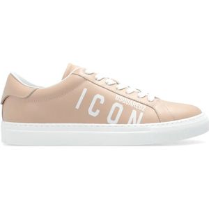 Dsquared2 Sportschoenen Cassetta , Beige , Dames , Maat: 36 EU