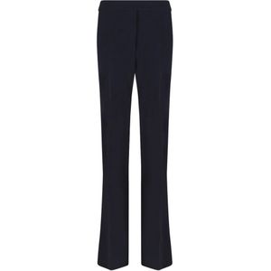 Max Mara, Dames, Broeken, Blauw, Maat: 2XS Satijn,